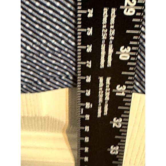 Walter Hagen 11 Majors Men's Golf Polo Shirt SZ XXL Navy Blue Small White Stripe - Picture 7 of 10